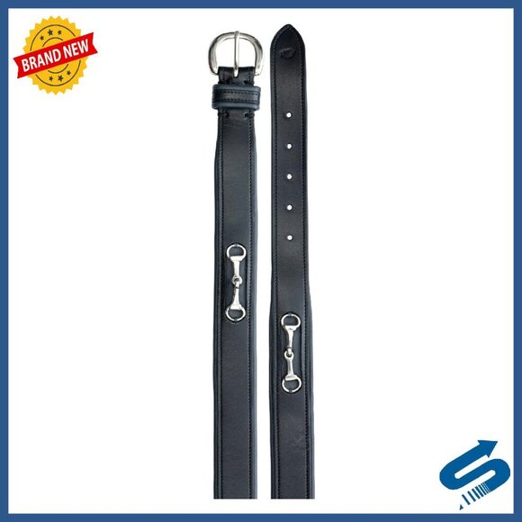 Leather Equestrian Riding Belt with Bit Design, Multiple Sizes